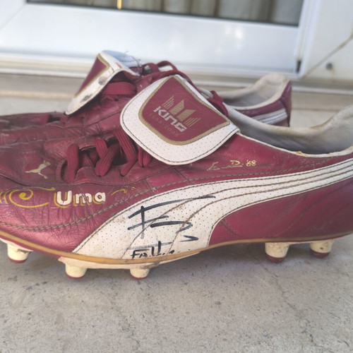 Puma King match-worn signed football boots Cristian Fabbriani River Plate