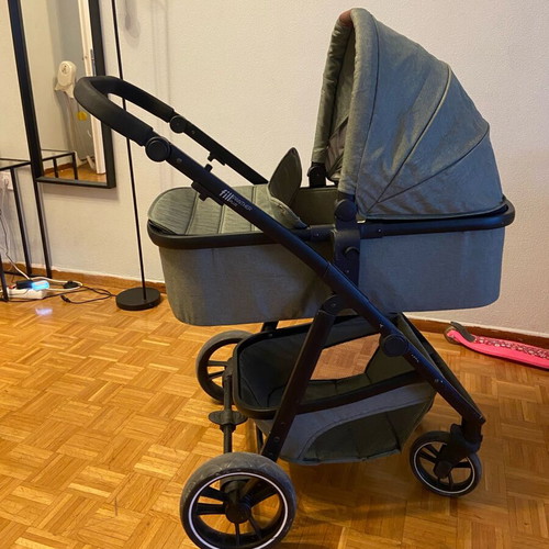 Fillkid stroller set with carrycot and egg, like new