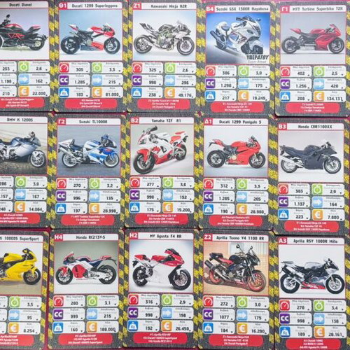 Super Atout Motorcycle Superbikes Cards pack 30+ like new