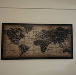 World map wall art print