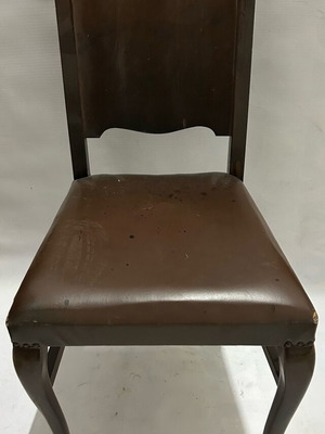 Leather chairs set of 8