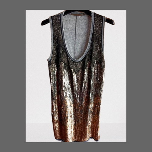 Atos Lombardini dress with sequins new, medium, multicolor