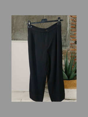 Massimo Dutti Παντελόνι straight cropped μεταχειρισμένο, 100% βισκοζ, μέγεθος 38 ΙΤΑ