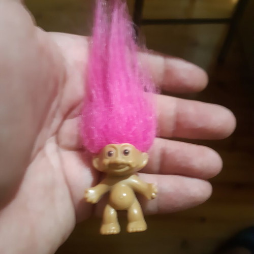 Vintage Efchoulis Troll Doll, authentic collectible