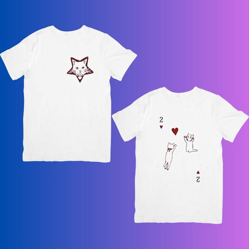 Unisex T-Shirt Heart Games new, available in sizes S-XL, white and red