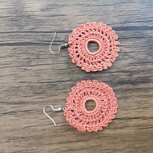Handmade crocheted earrings, unique designs