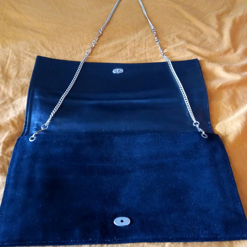 VINTAGE EVENING ROYAL BLUE LUXURY CLUTCH