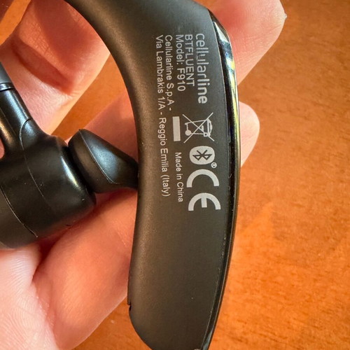 Bluetooth Headset Fluent Cellularline Black like new