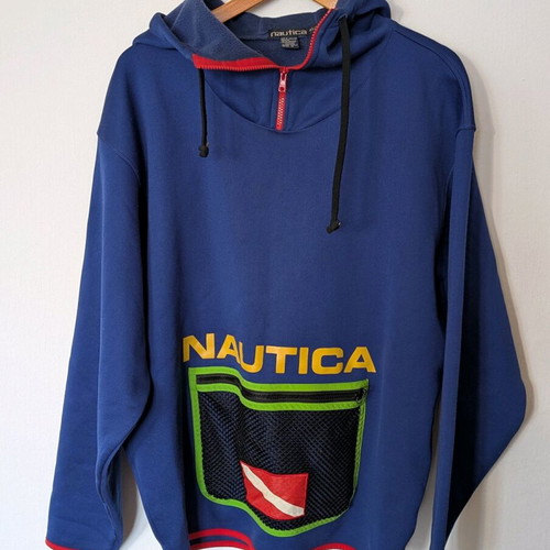 Nautica sweatshirt size XL blue, like new, loose fit