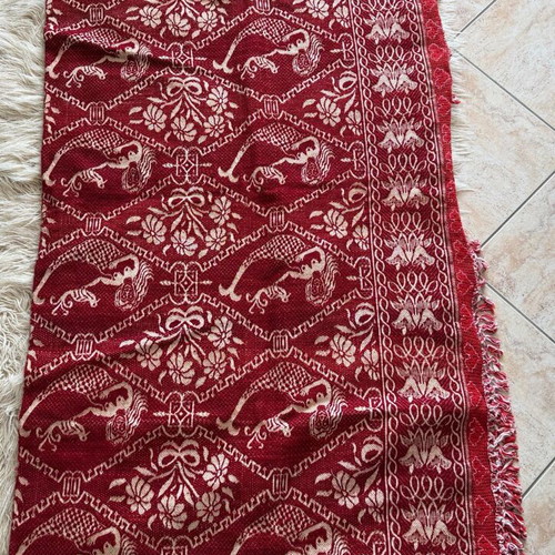 Caramel handmade wool blanket like new 1.94x2.00