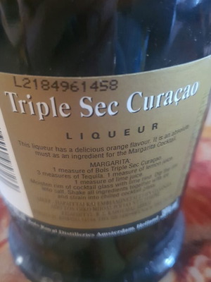 Λικέρ Bols Triple Sec Curaçao καινούργιο vintage μπουκάλι