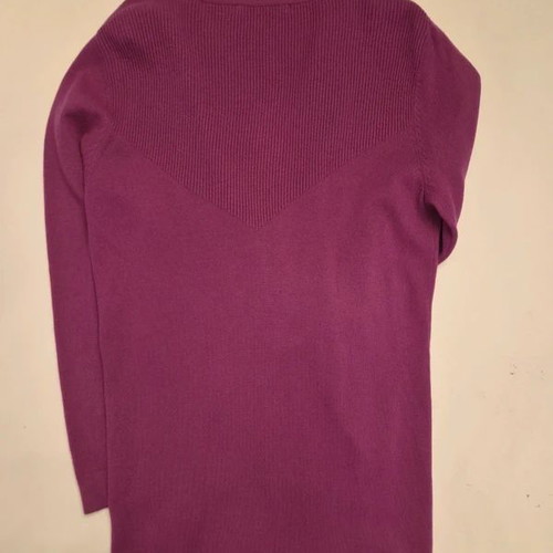 Xandres cardigan, 90% wool 10% cashmere, size M, purple