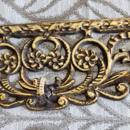 Antique entry console with mirror and hanger like new
