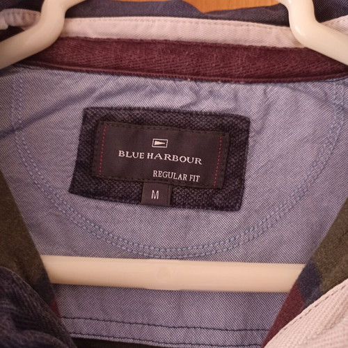 Blue Harbour (Marks & Spencer) long-sleeve striped shirt like new, size M