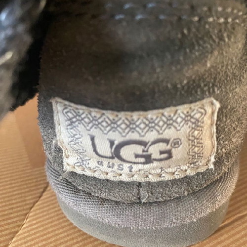 Ugg boots used, knitted, gray, size 36