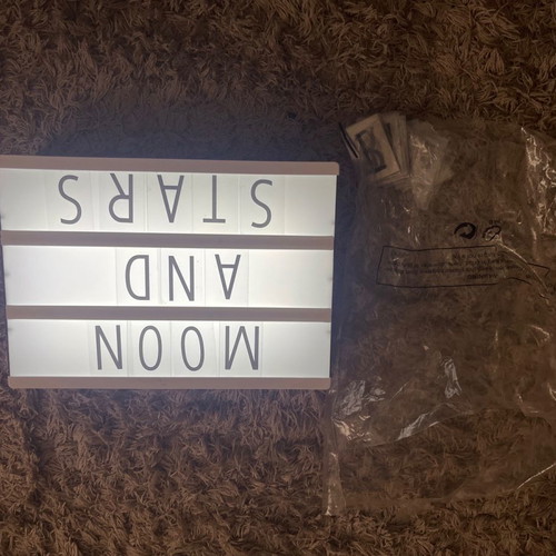 Lightbox new with letters, numbers and symbols