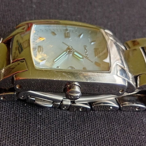 DKNY quartz watch with metal bracelet