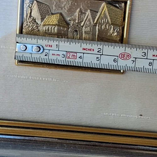 Old 925 Silver Engraved Plaque Like New