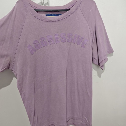 Aggressive men's pink T-shirt XL