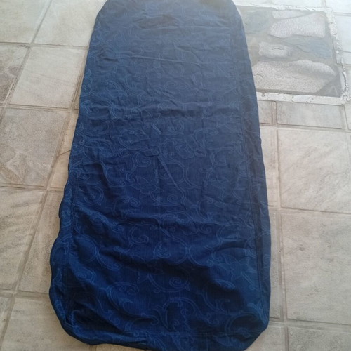 Set of cushion covers like new, dark blue with embossed design