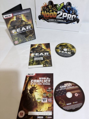 F.E.A.R. Perseus Mandate PC DVD used with bonus World in Conflict disc