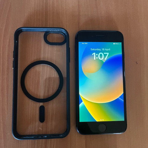 Iphone 8 64GB used with small crack on back glass, space gray