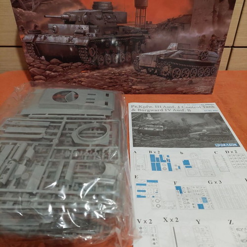 Dragon Pz.Kpfw. III Ausf. J Control Tank and Borgward IV Ausf. B 1/35 new