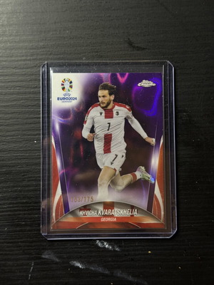 Khvicha Kvaratskhelia Euro 2024 Topps Chrome Card new