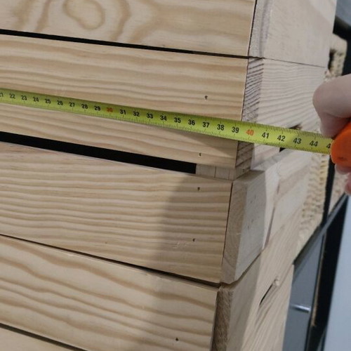 Wooden pine crates like new, pack of 5 pieces