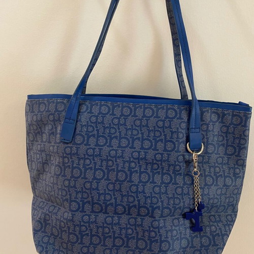 Rocco Barocco large blue shoulder bag like new