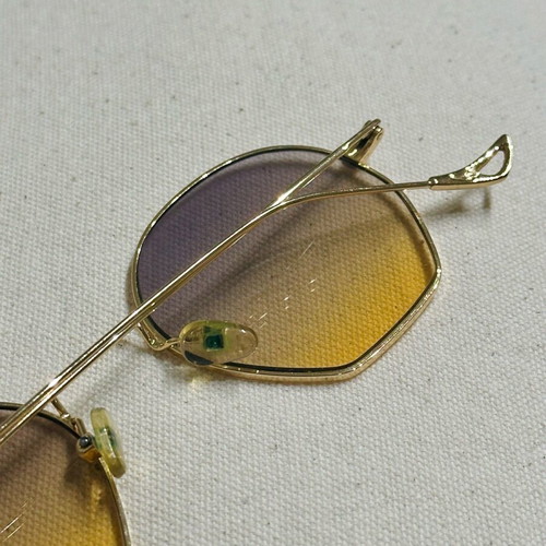 Eyepetizer Triomphe sunglasses like new, gold metal frame, ombré lenses