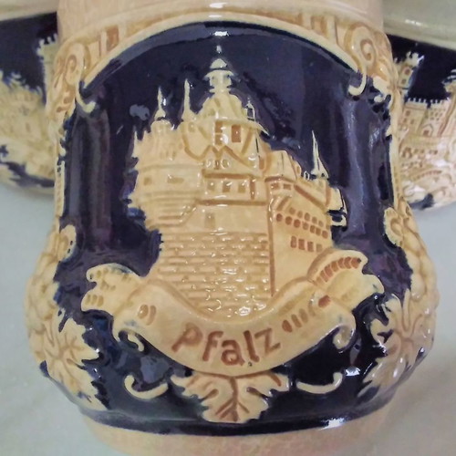 Marzi & Remy German collectible mugs used, set of four