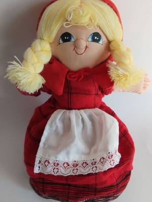 Puppet doll Little Red Riding Hood used