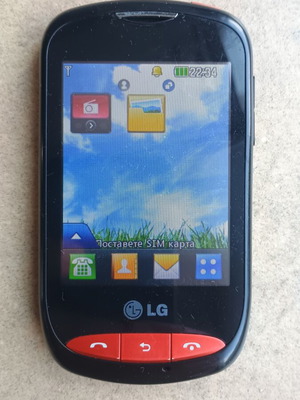 LG T310i μεταχειρισμένο τηλέφωνο με οθόνη αφής και υποδοχή κάρτας μνήμης