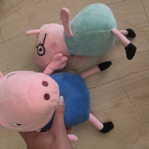 George and Daddy Pig plush toys like new, sold together