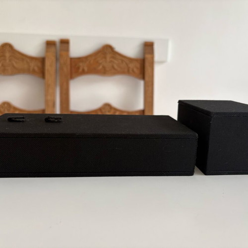 Set of two jewelry display stands used