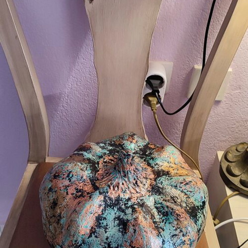 Decorative handmade pumpkin with Papier mache technique new