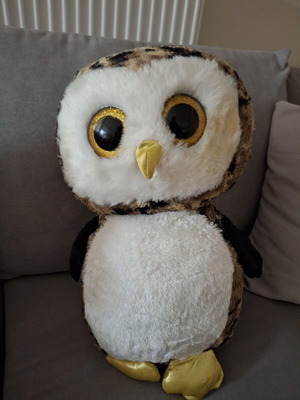 Large plush owl TY 40cm like new