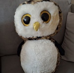 Large plush owl TY 40cm like new