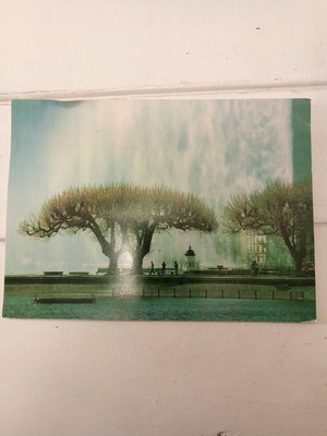 Vintage fountain postcard Dyn-Card new 19x14 cm collectible