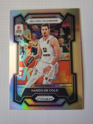 Κάρτα Panini-Prizm Euroleague Basketball Nando De Colo Silver Prizms 2023-24 καινούργια