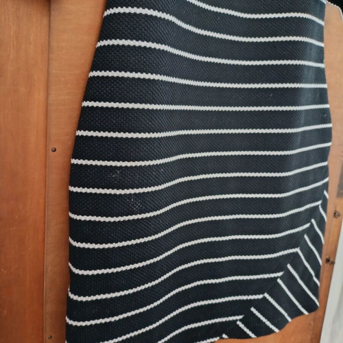 Mango striped fitted dress like new, blue