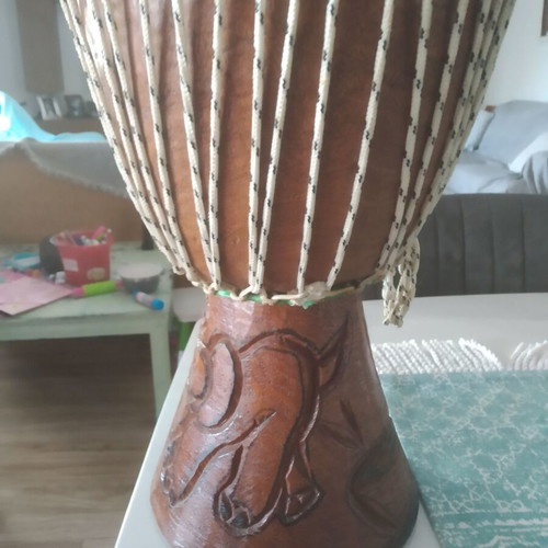 Drum new, decorative and functional, solid wood