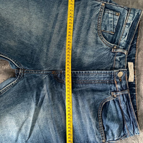 Pink Woman High Rise Jeans used, size 40, blue