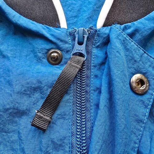 Nike Vintage Style Nylon Anorak Pullover Jacket, royal blue black