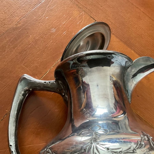 Vintage silver-plated teapot from England with EPNS mark, 14 cm high