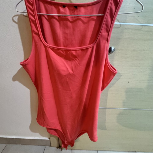 H&M coral bodysuit, size L