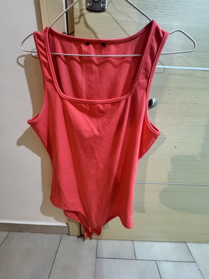 H&M coral bodysuit, size L