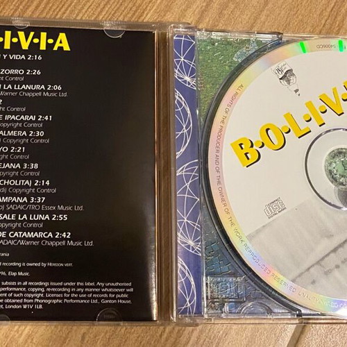 Cd Bolivia new, traditional