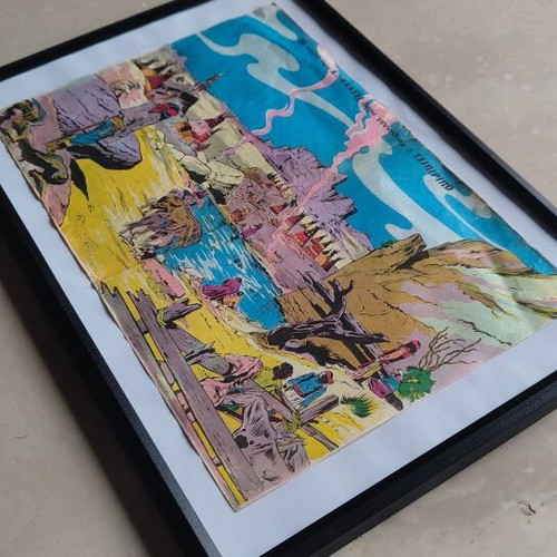 Mikros Kaoumpoi poster used, collectible "The Village of Tsipiripo"